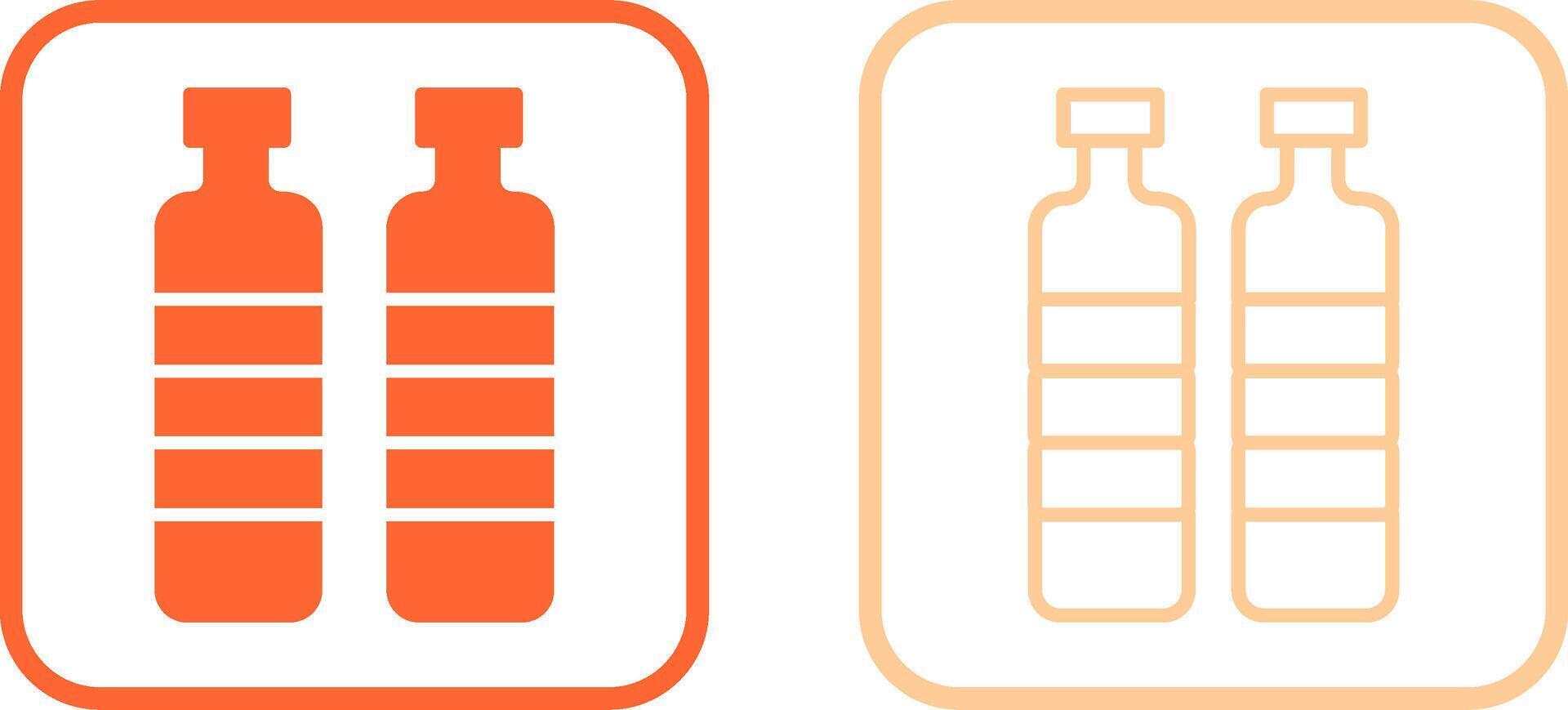 Bottle in Water Vector Icon