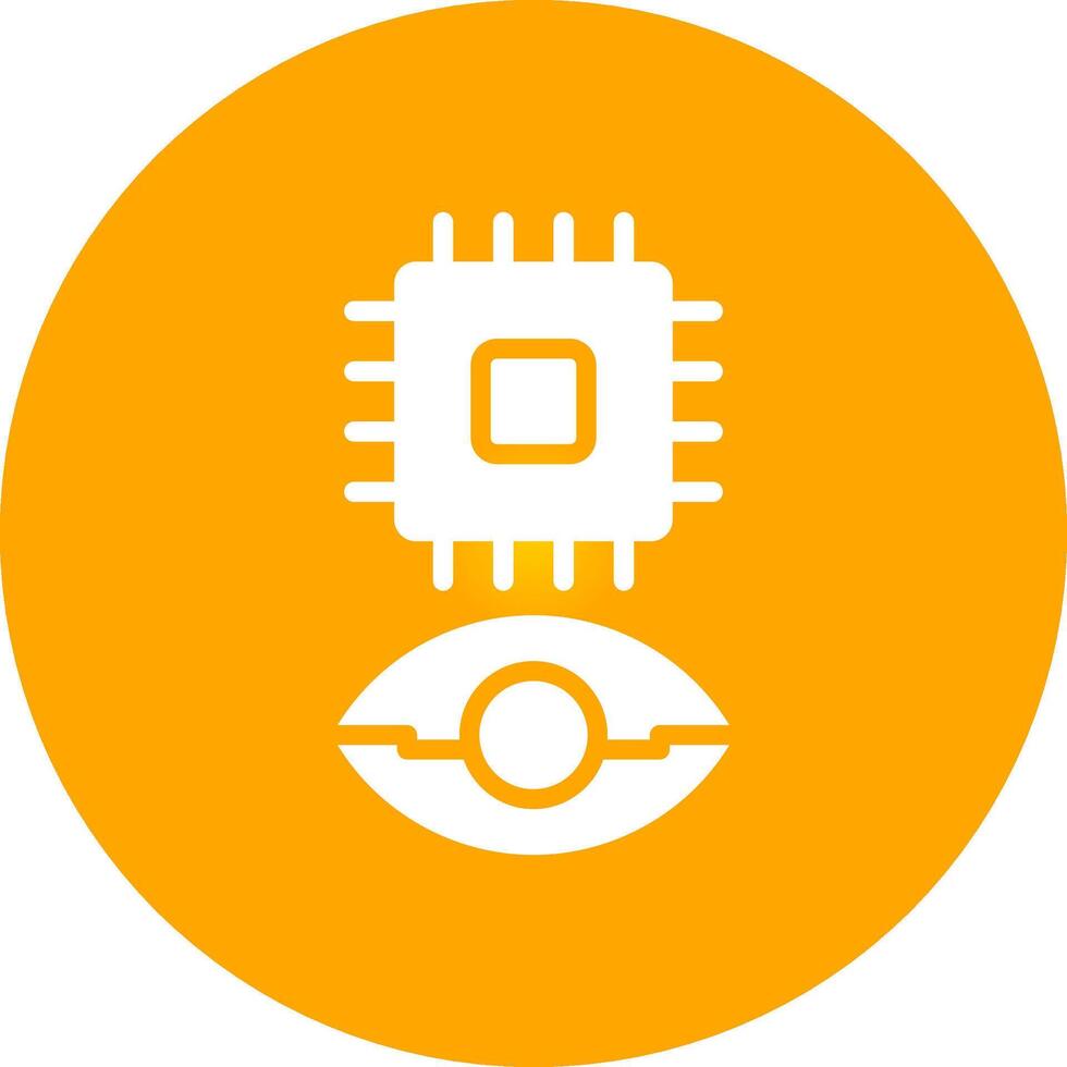 Eye Augmentation Creative Icon Design vector