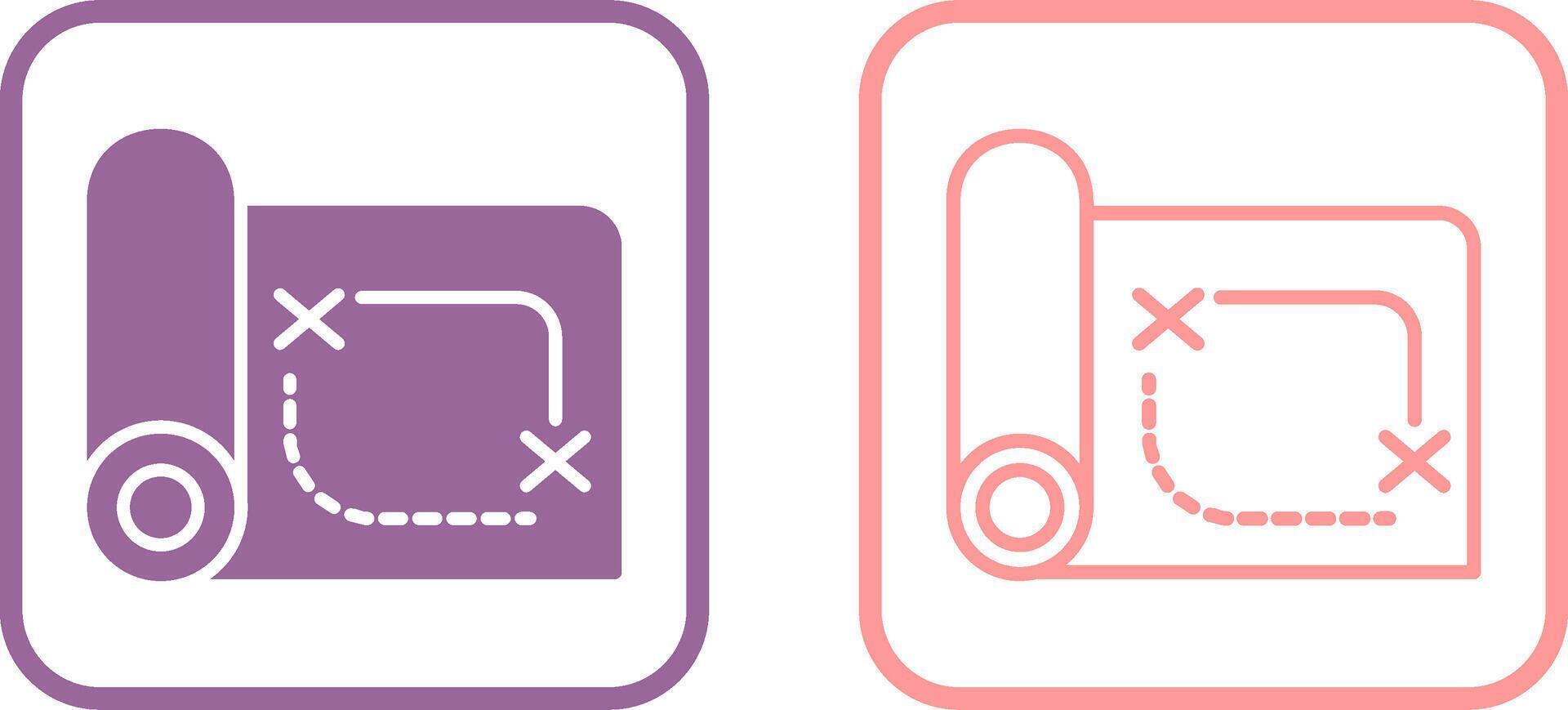 Pirate Map Vector Icon