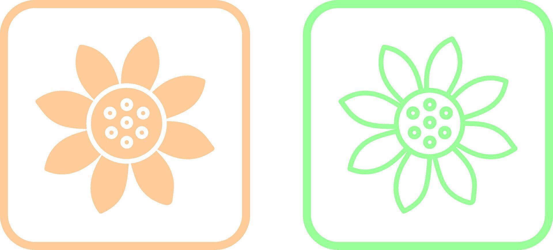 Sunflower Vector Icon