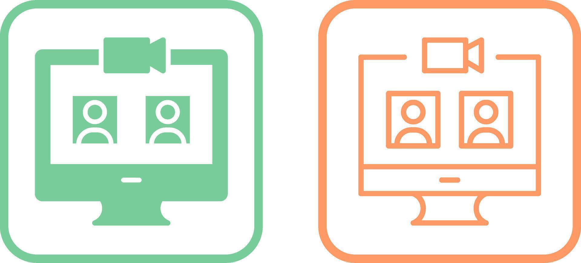 Video Call Vector Icon