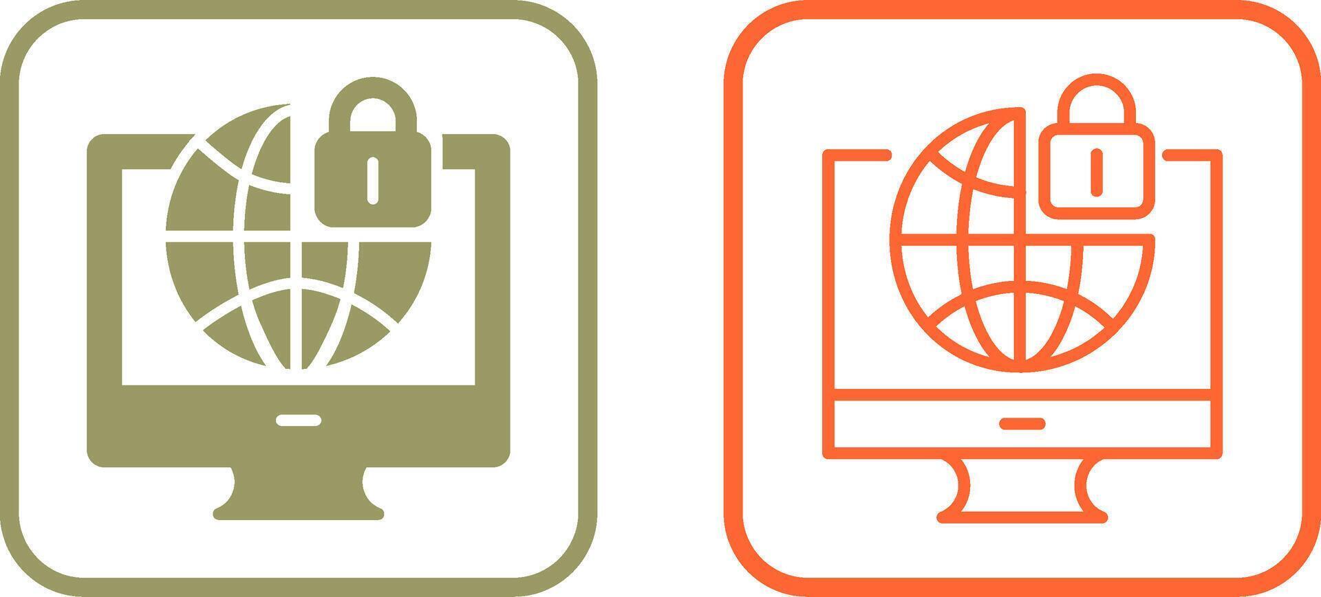 Internet Security Vector Icon