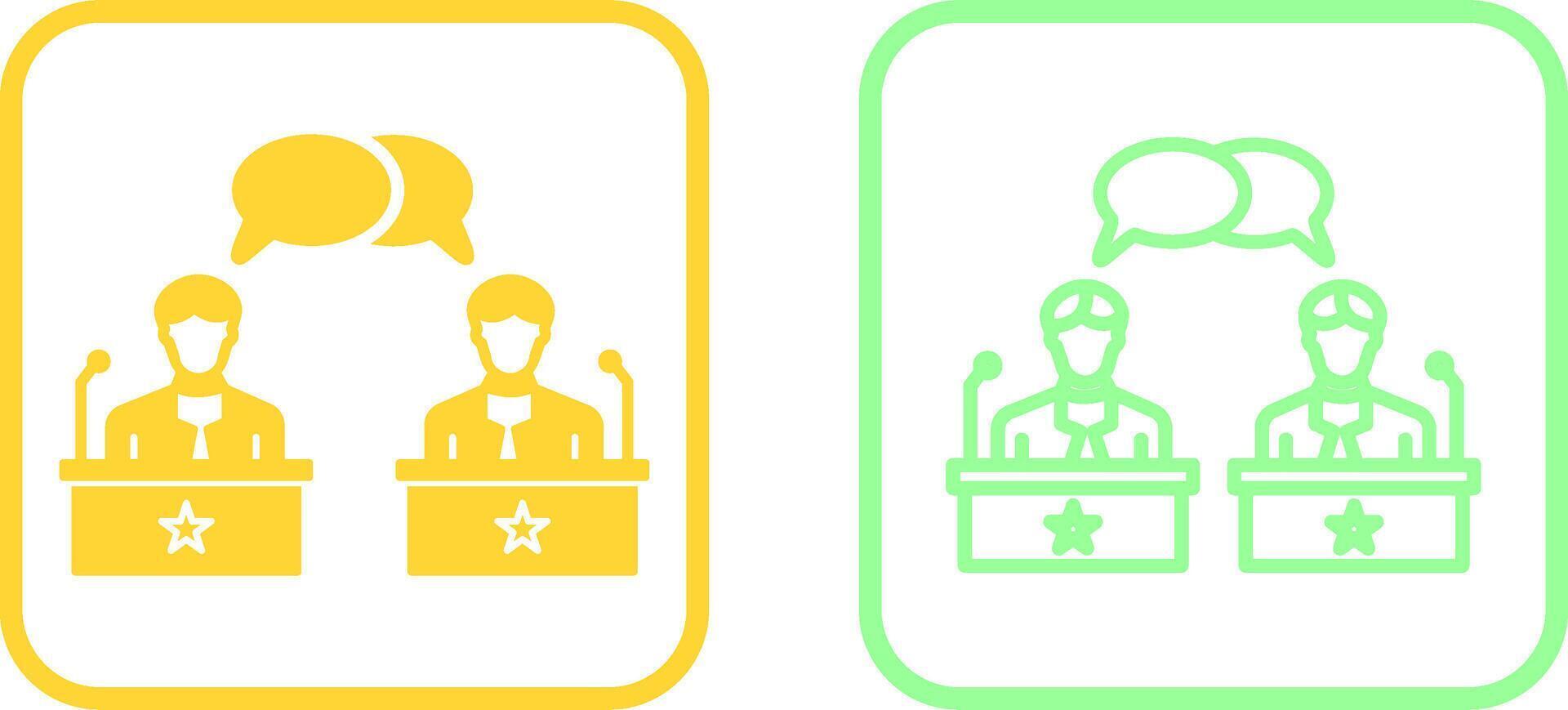 Debate Vector Icon