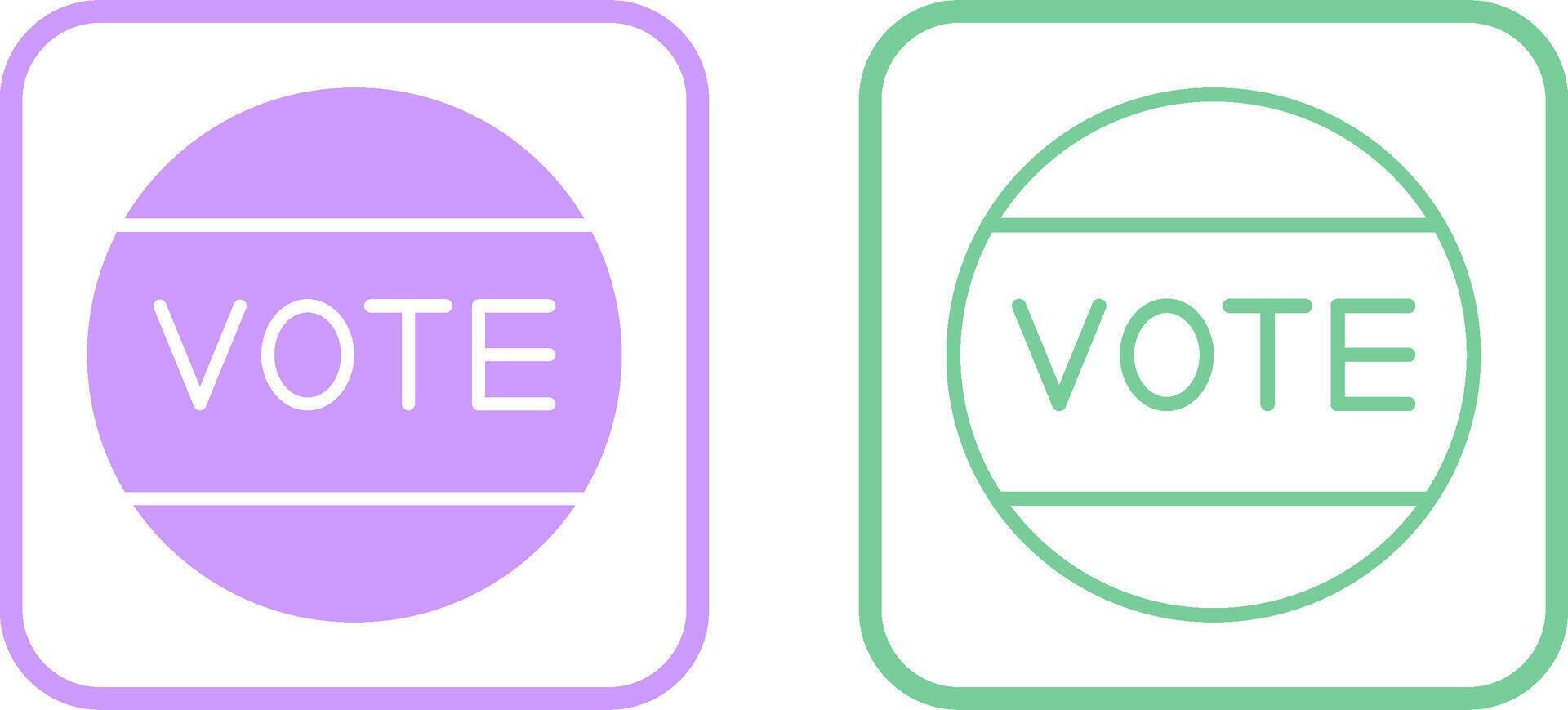 icono de vector de voto