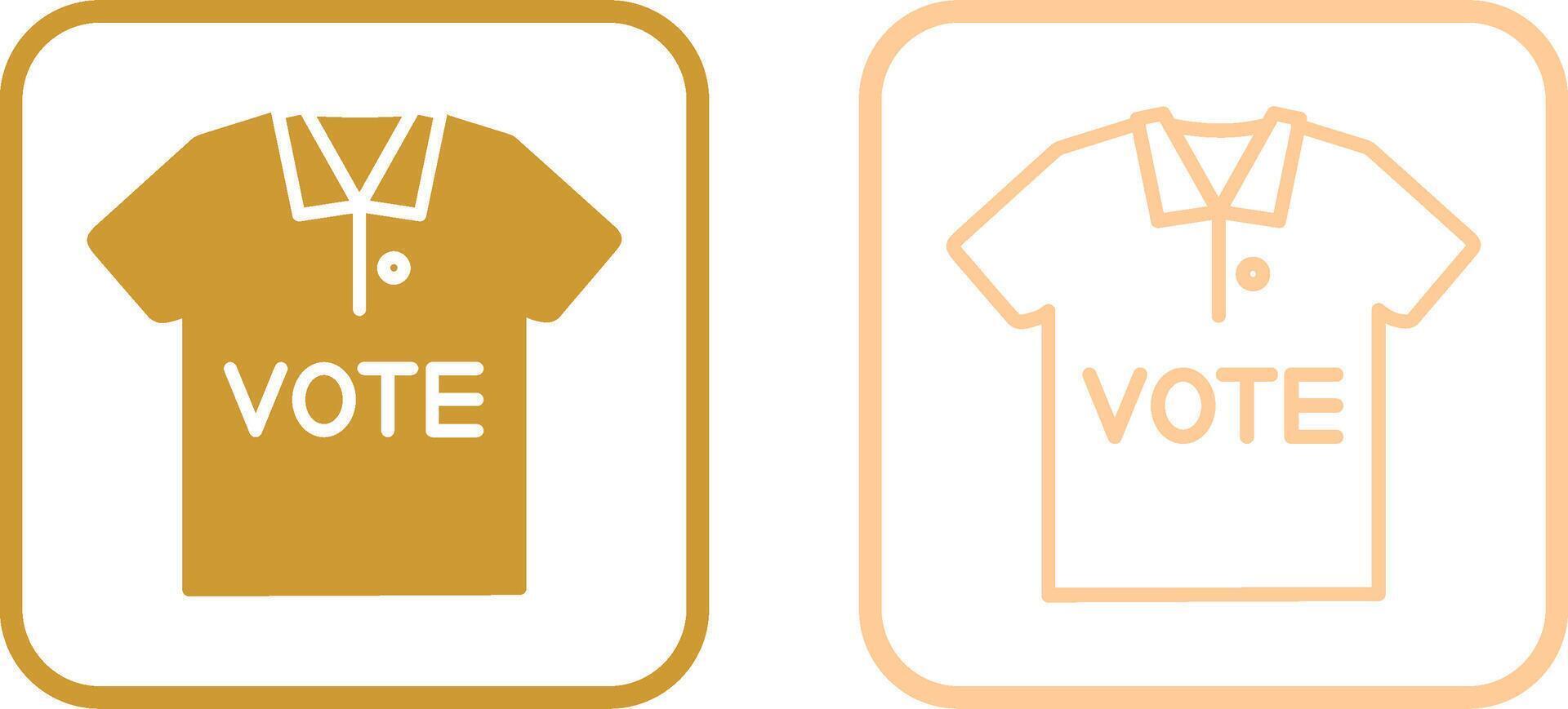 icono de vector de camiseta