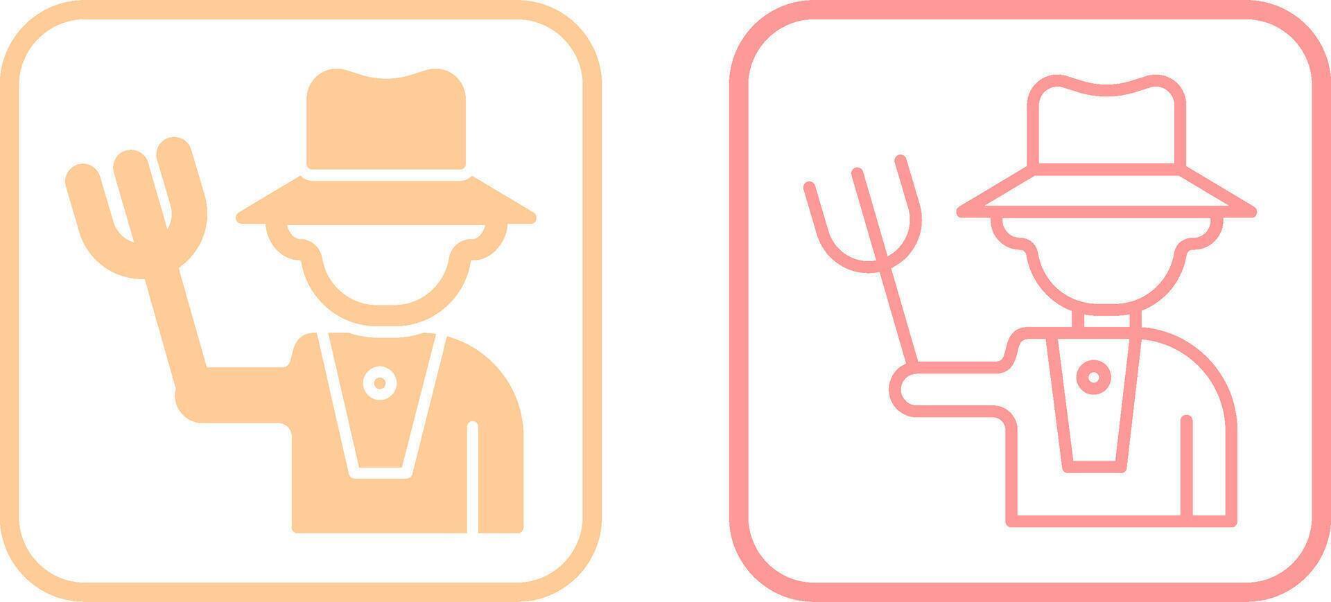 Farmer Vector Icon