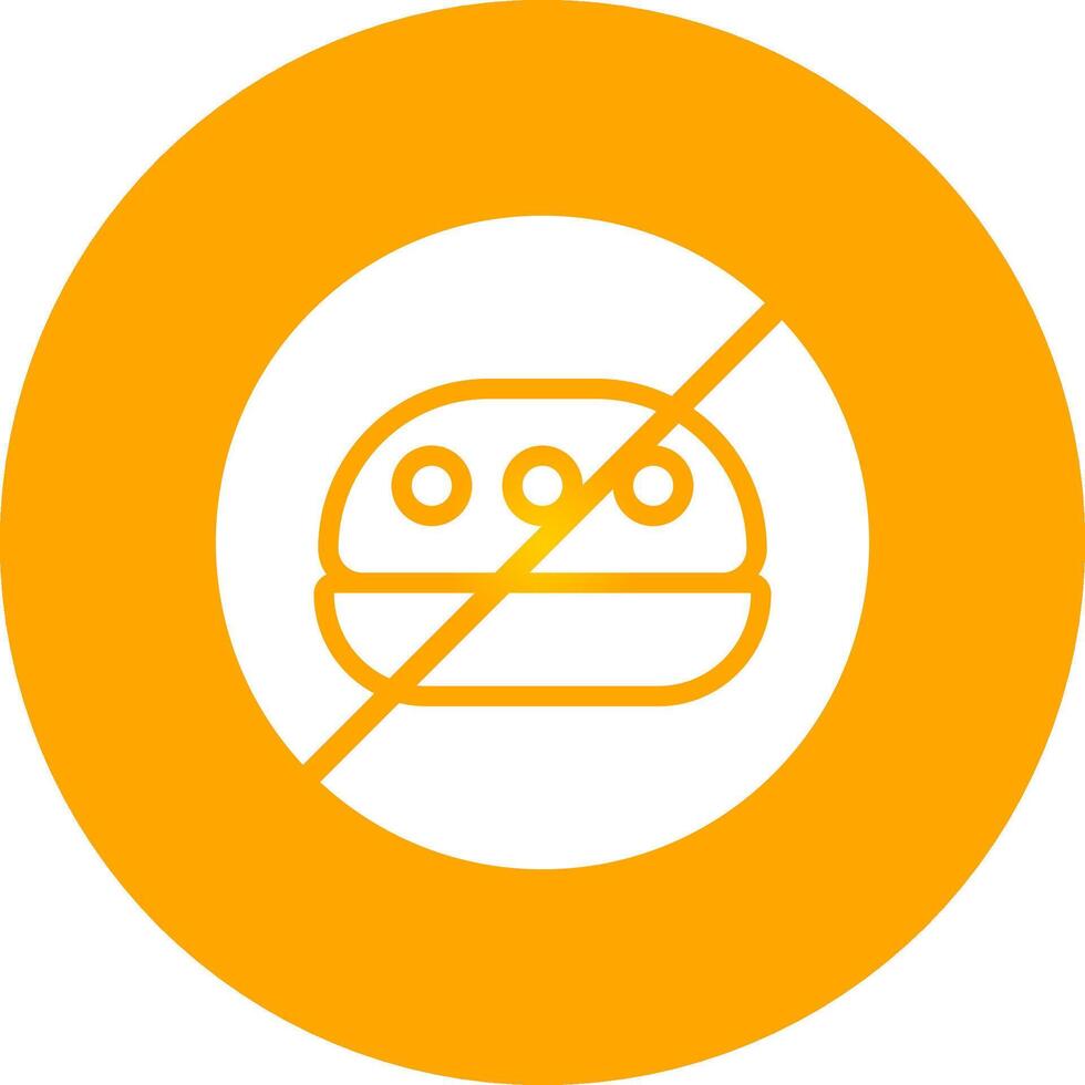 No Food Creative Icon Design vector