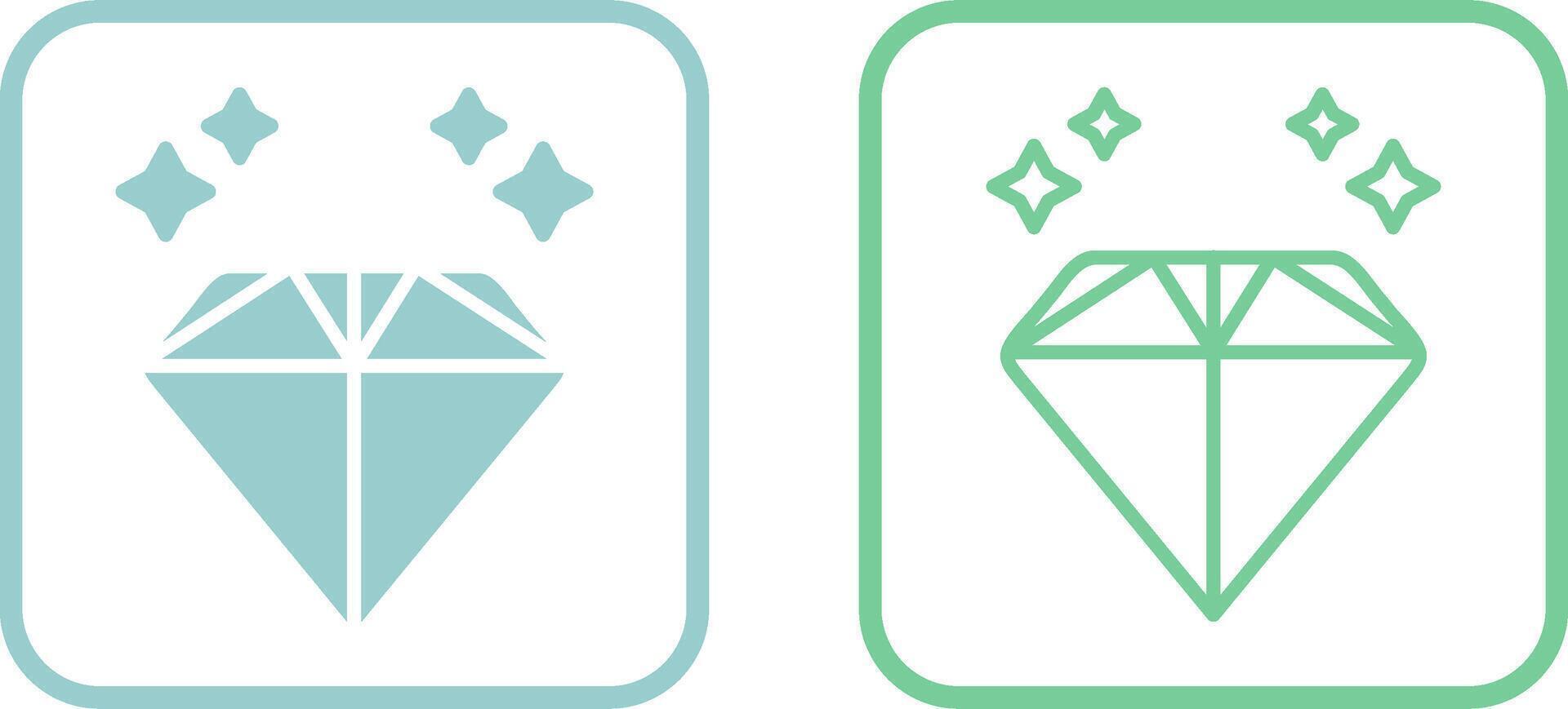 icono de vector de diamante