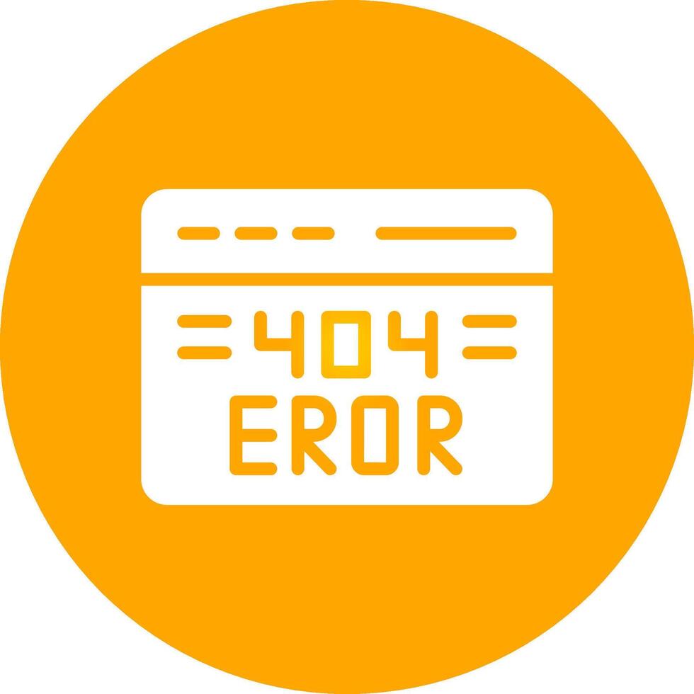 404 Error Creative Icon Design vector