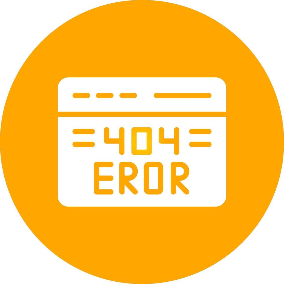 Diseño de icono creativo de error 404 vector