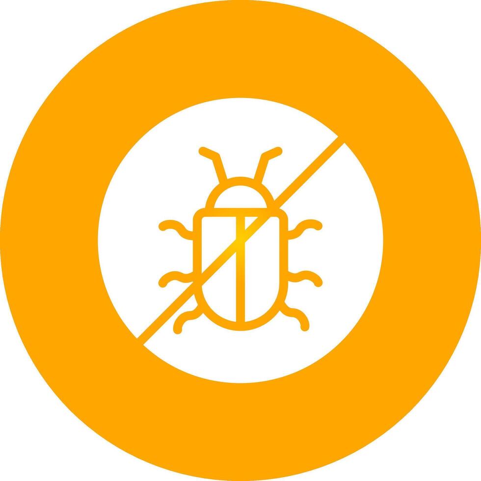 No Bug Creative Icon Design vector