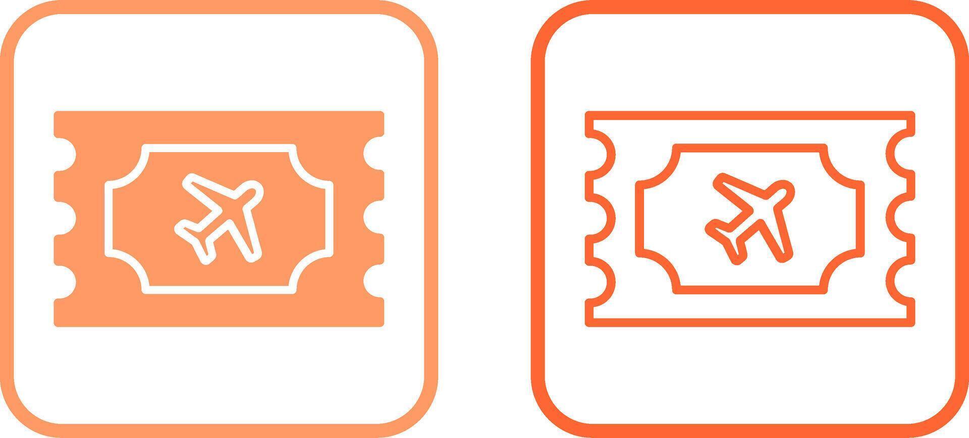Plane Tickets Vector Icon