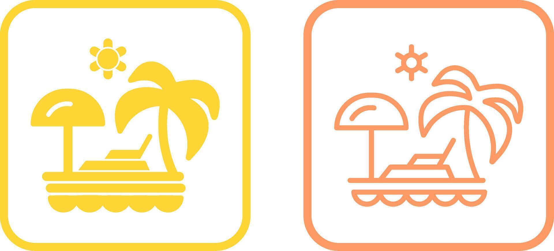 Vacation Spots Vector Icon