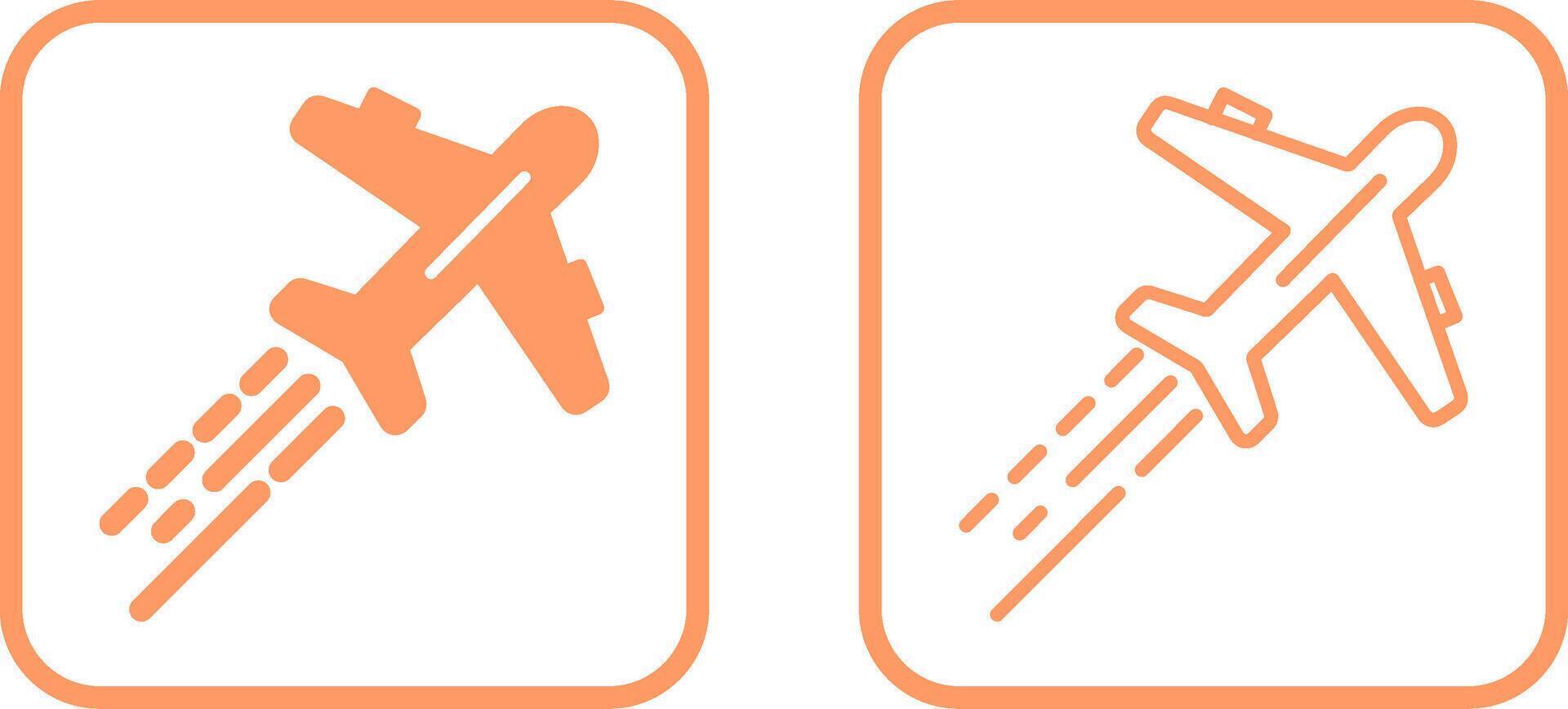 icono de vector de avión