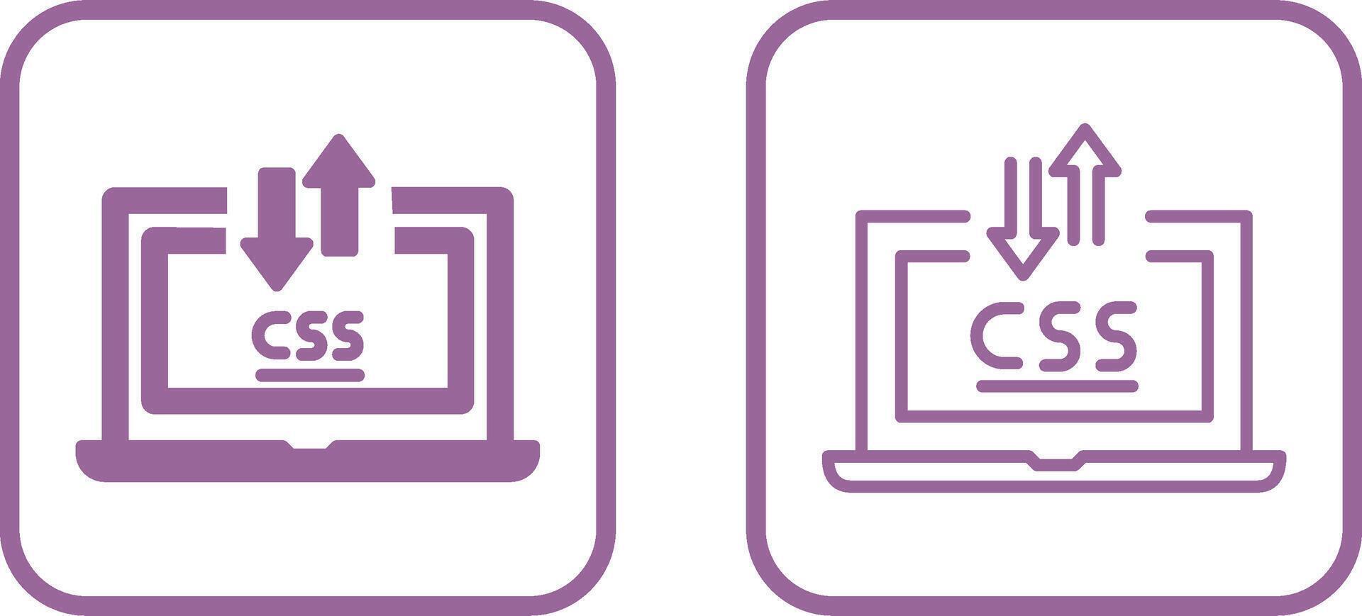 CSS Laptop Vector Icon