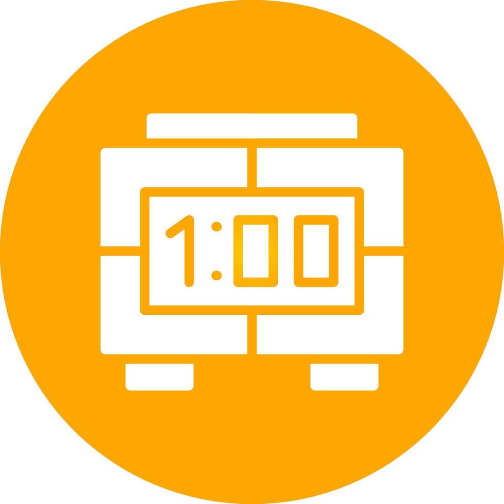 Digital Clock Creative Icon Design vector