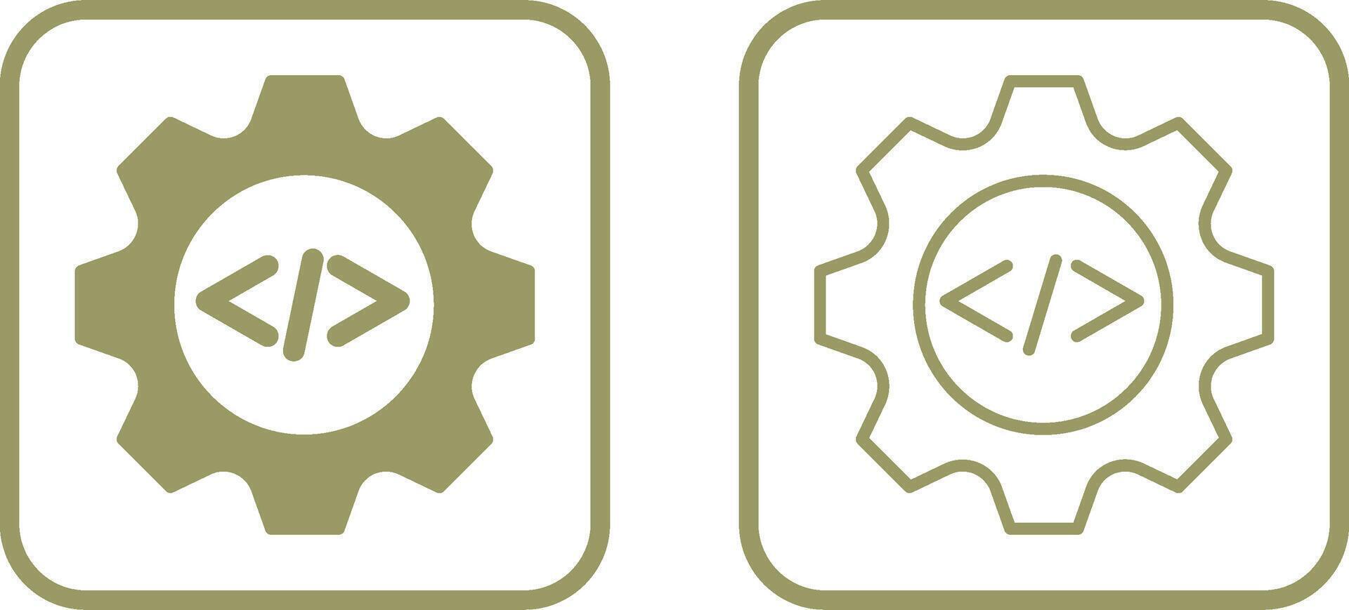 Coding Gear Vector Icon