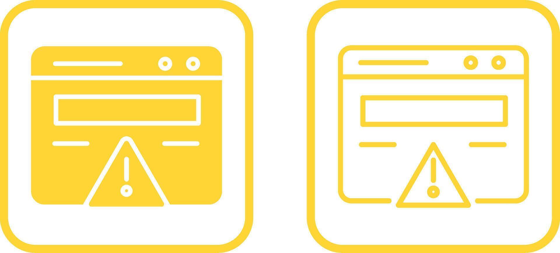 Web Error Vector Icon