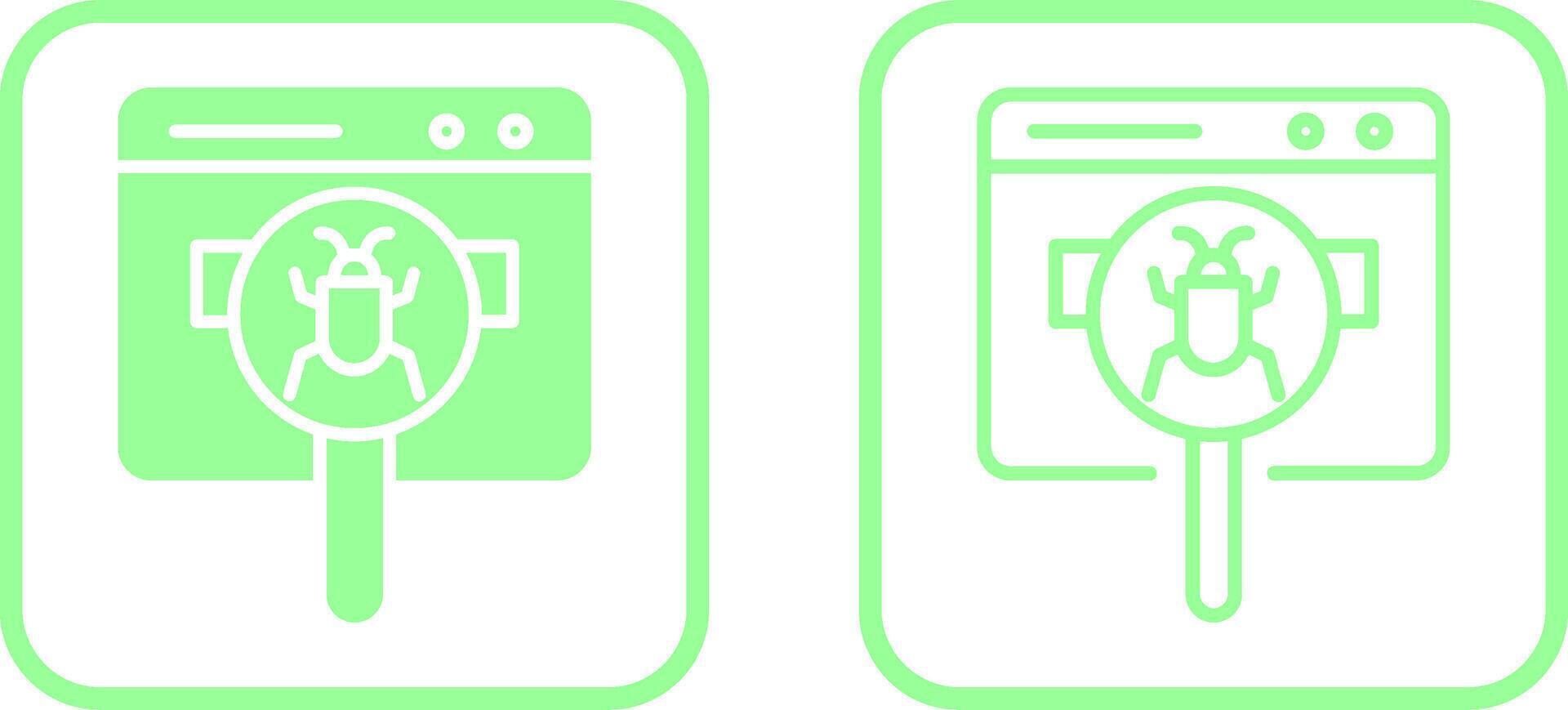 Web Bug Vector Icon