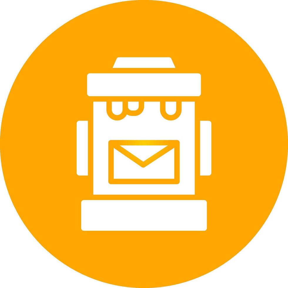 Postbox Creative Icon Design vector