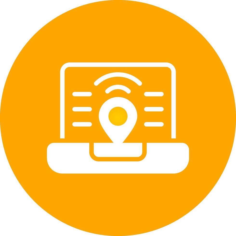 Digital Nomad Hub Creative Icon Design vector