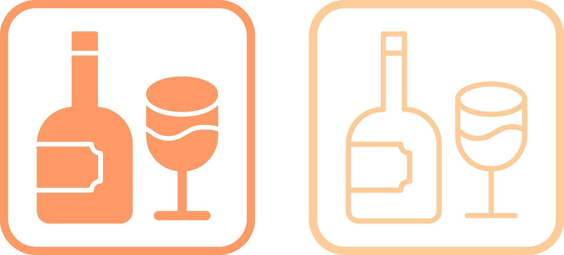 icono de vector de vino