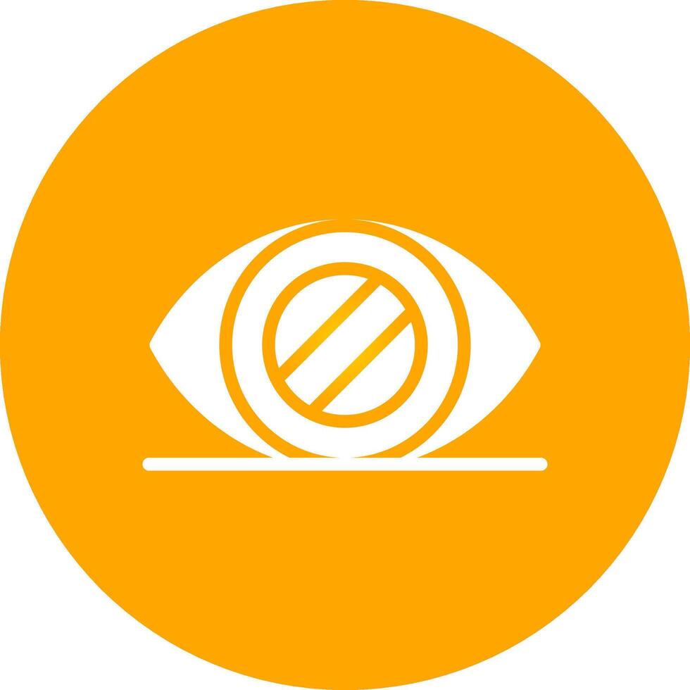 Glaucoma Creative Icon Design vector