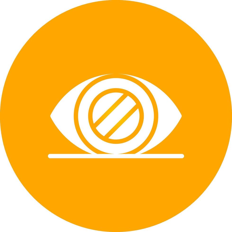 Glaucoma Creative Icon Design vector