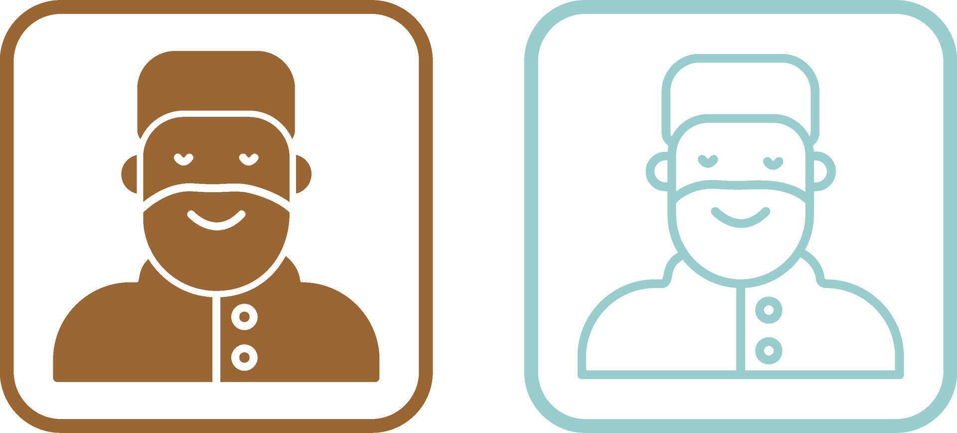 Islamic Man Vector Icon