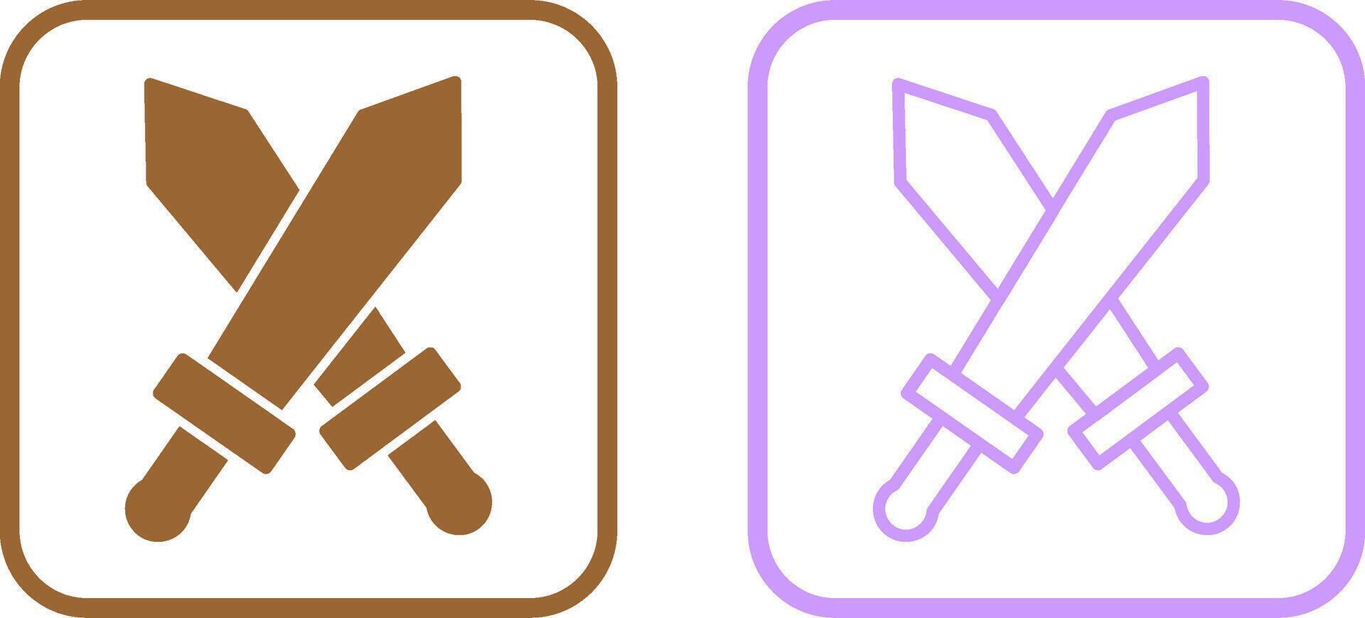 Two Swords Vector Icon