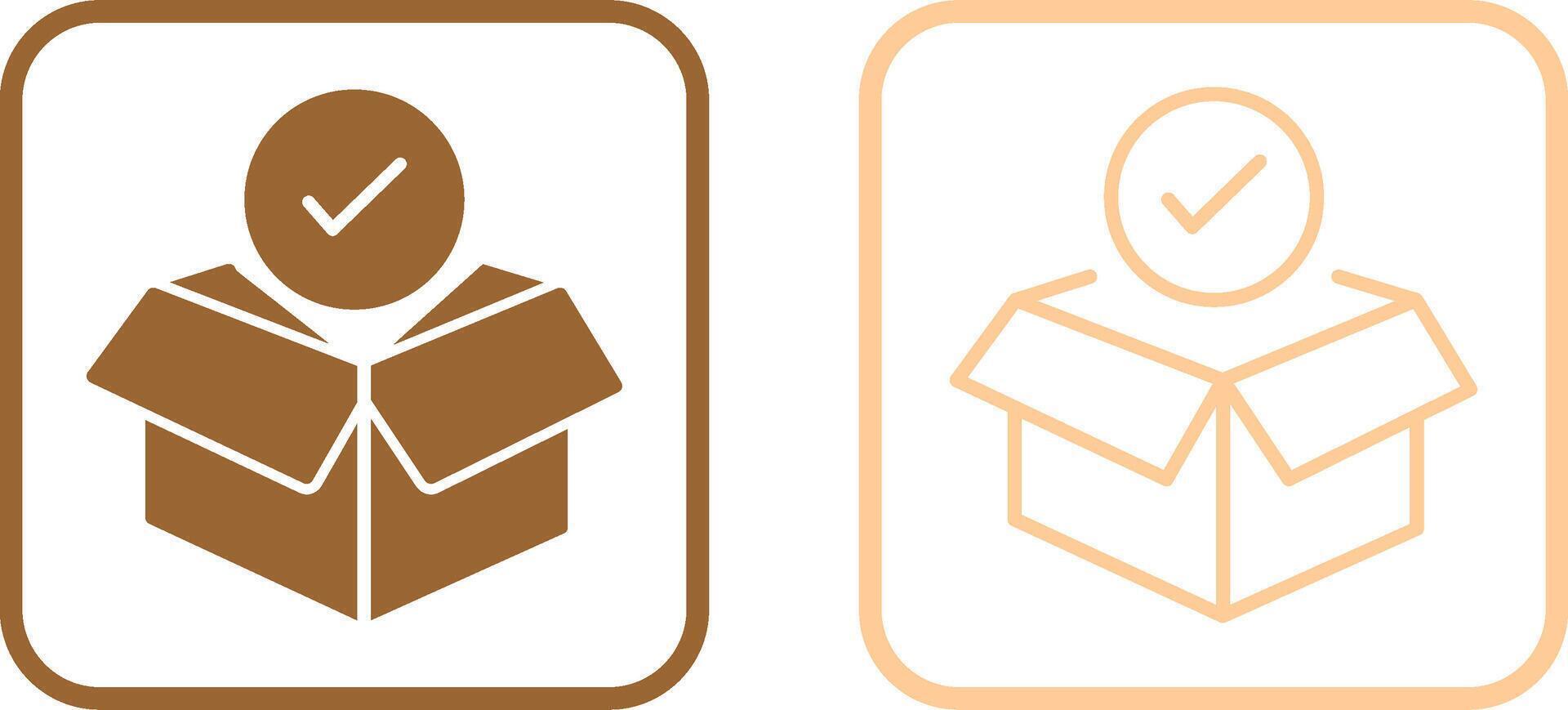 Package Receiving Vector Icon