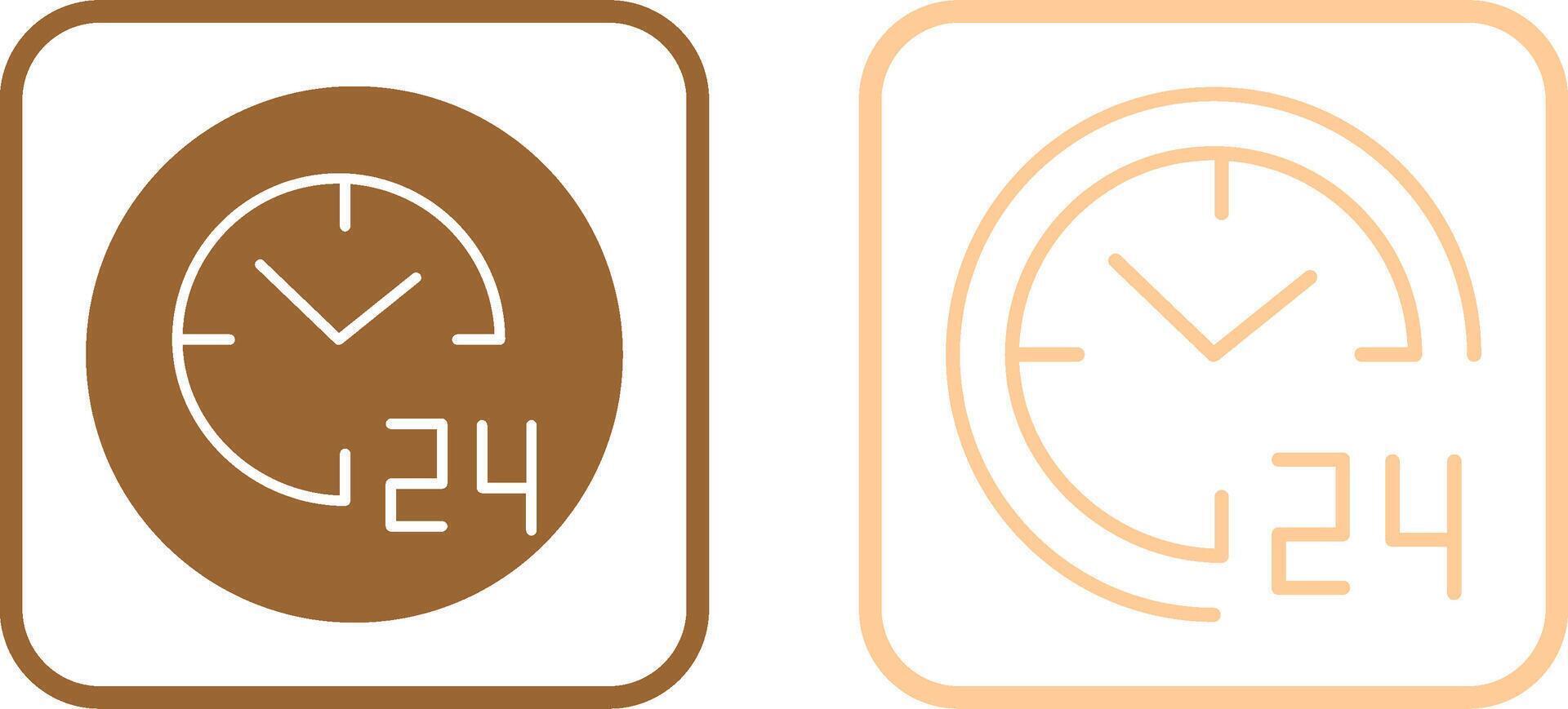 24 hours Vector Icon