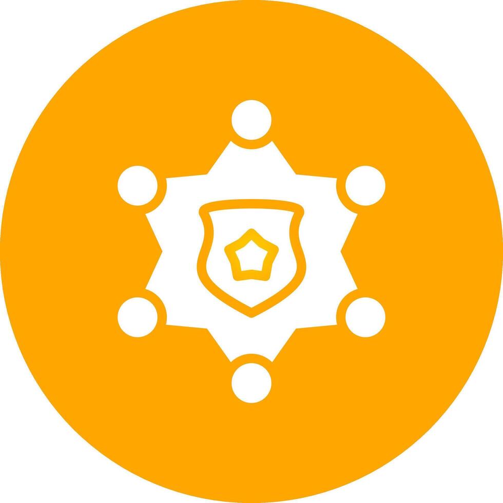 Sheriff Badge Creative Icon Design vector