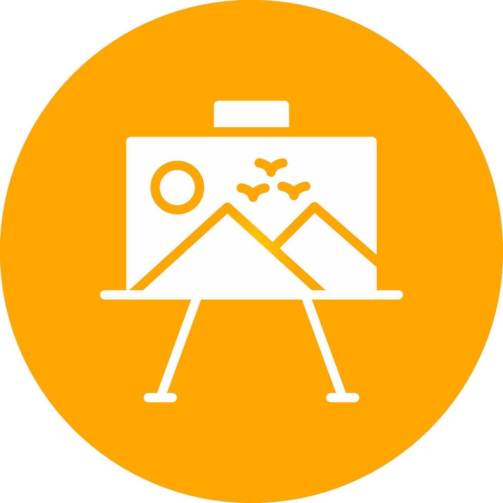 Paint Canvas Creative Icon Design vector