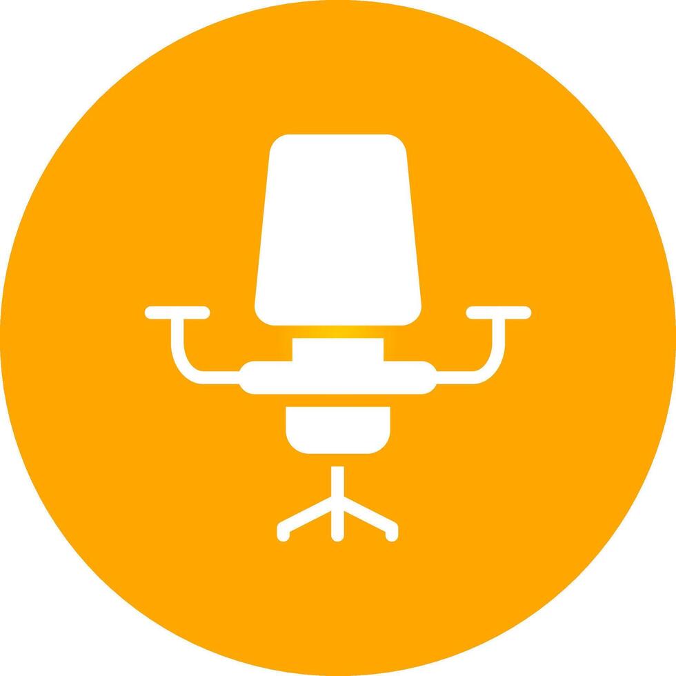 Desk Chair Creative Icon Design vector