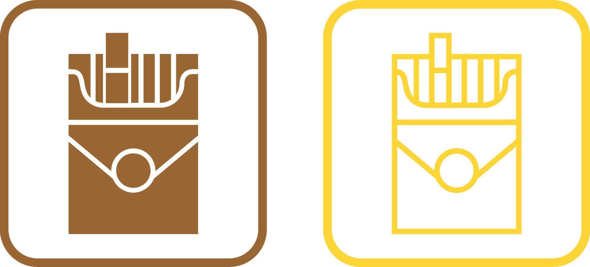 Cigarette Pack Vector Icon