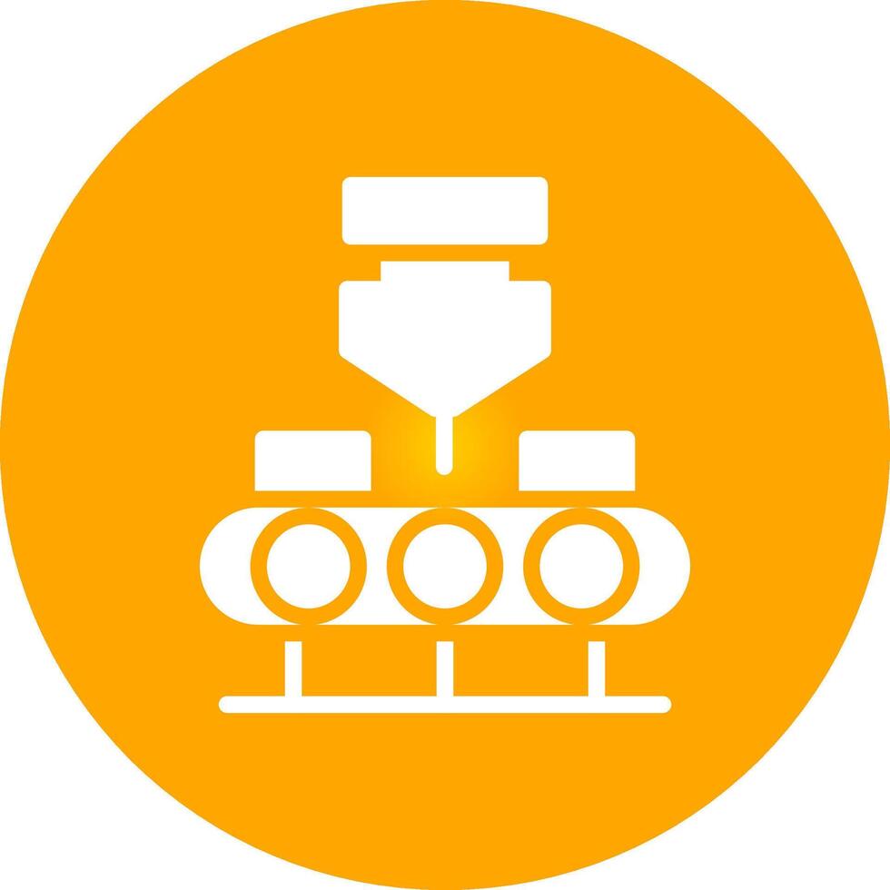 Conveyor Belt Creative Icon Design vector