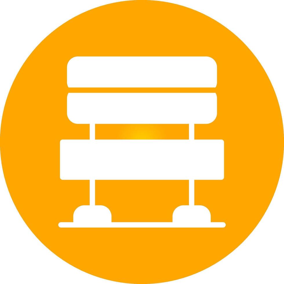 Bench Creative Icon Design vector
