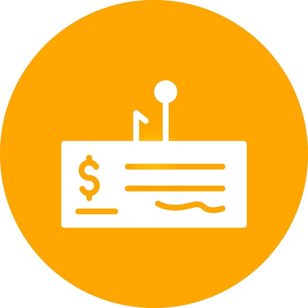 Cheque Fraud Creative Icon Design vector