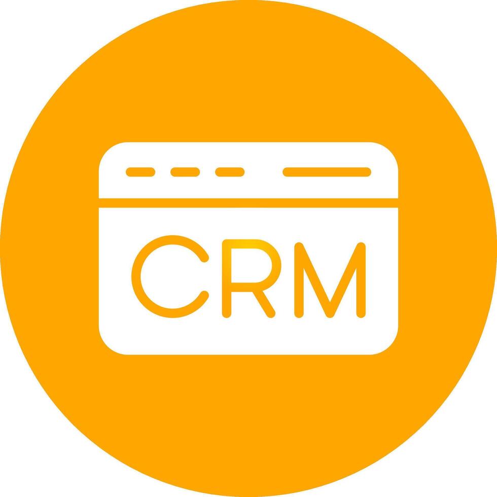 CRM Creative Icon Design vector