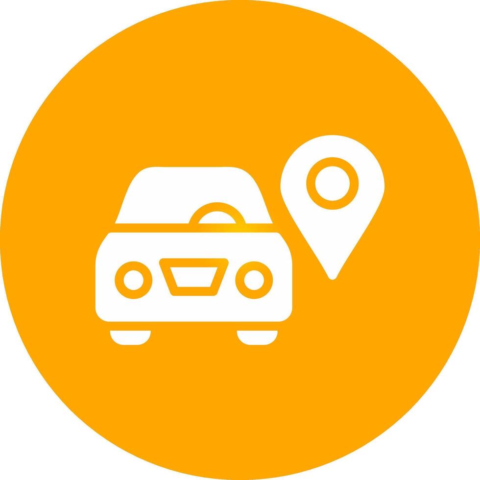 Car Location Creative Icon Design vector