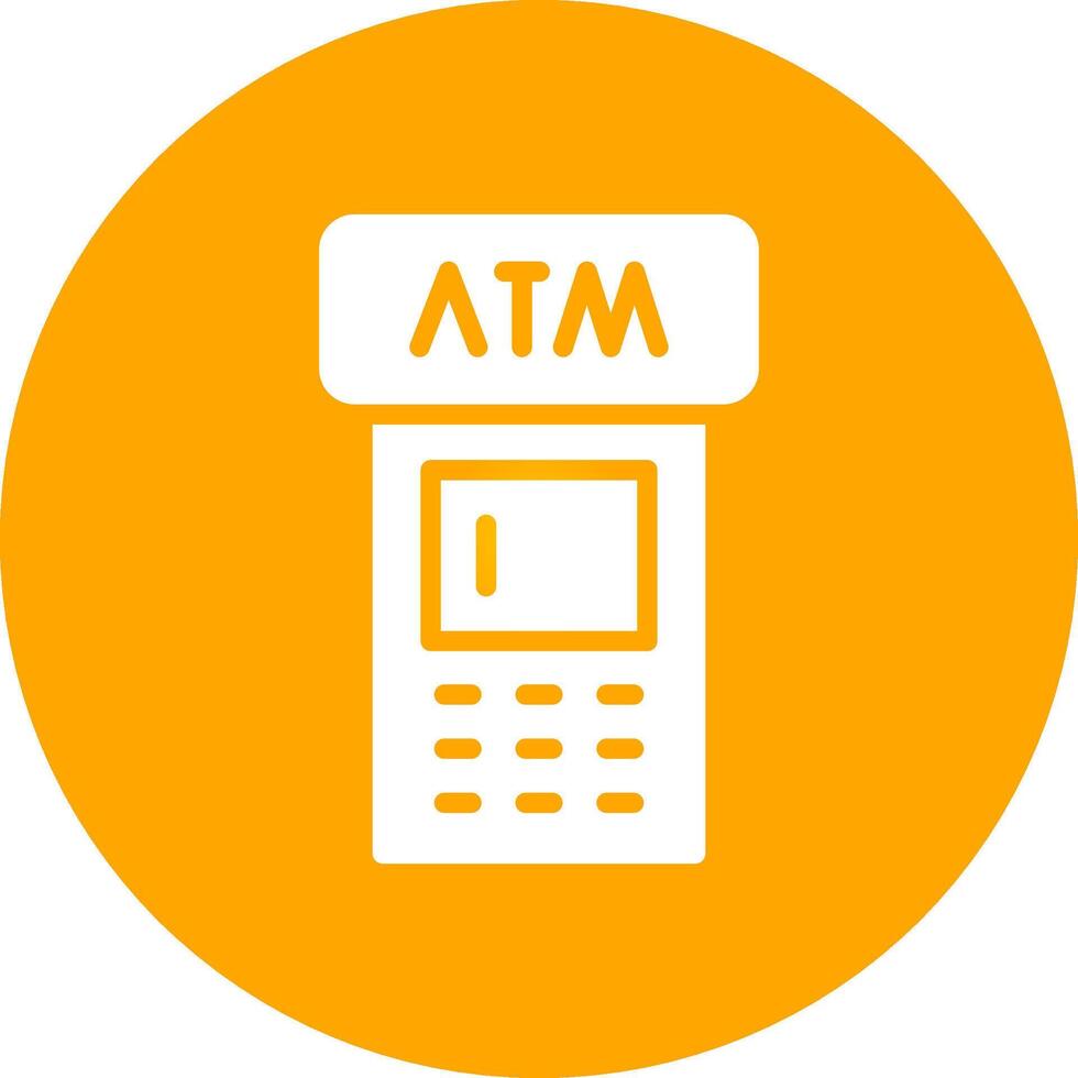 ATM Machine Creative Icon Design vector