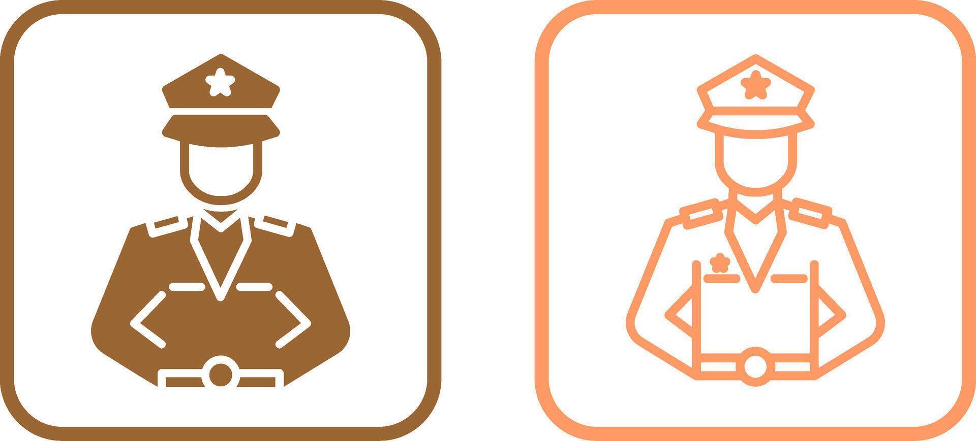 Police Man Vector Icon