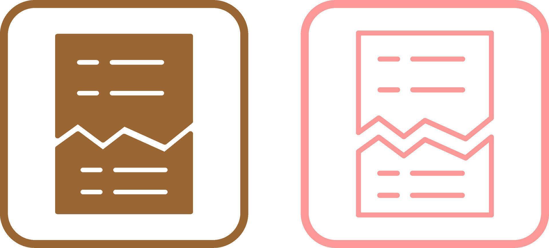 Corrupted List Vector Icon
