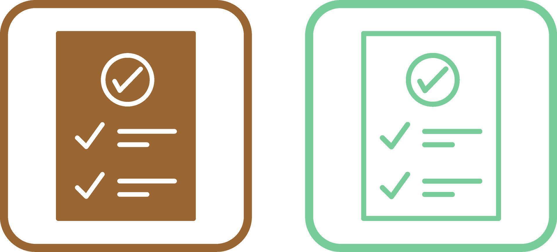 Check Up List Vector Icon