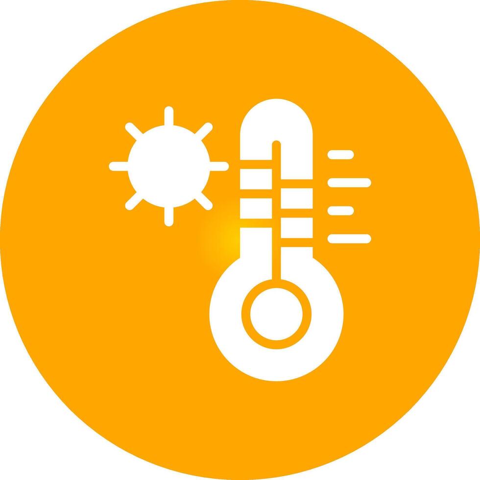 diseño de icono creativo de temperatura caliente vector