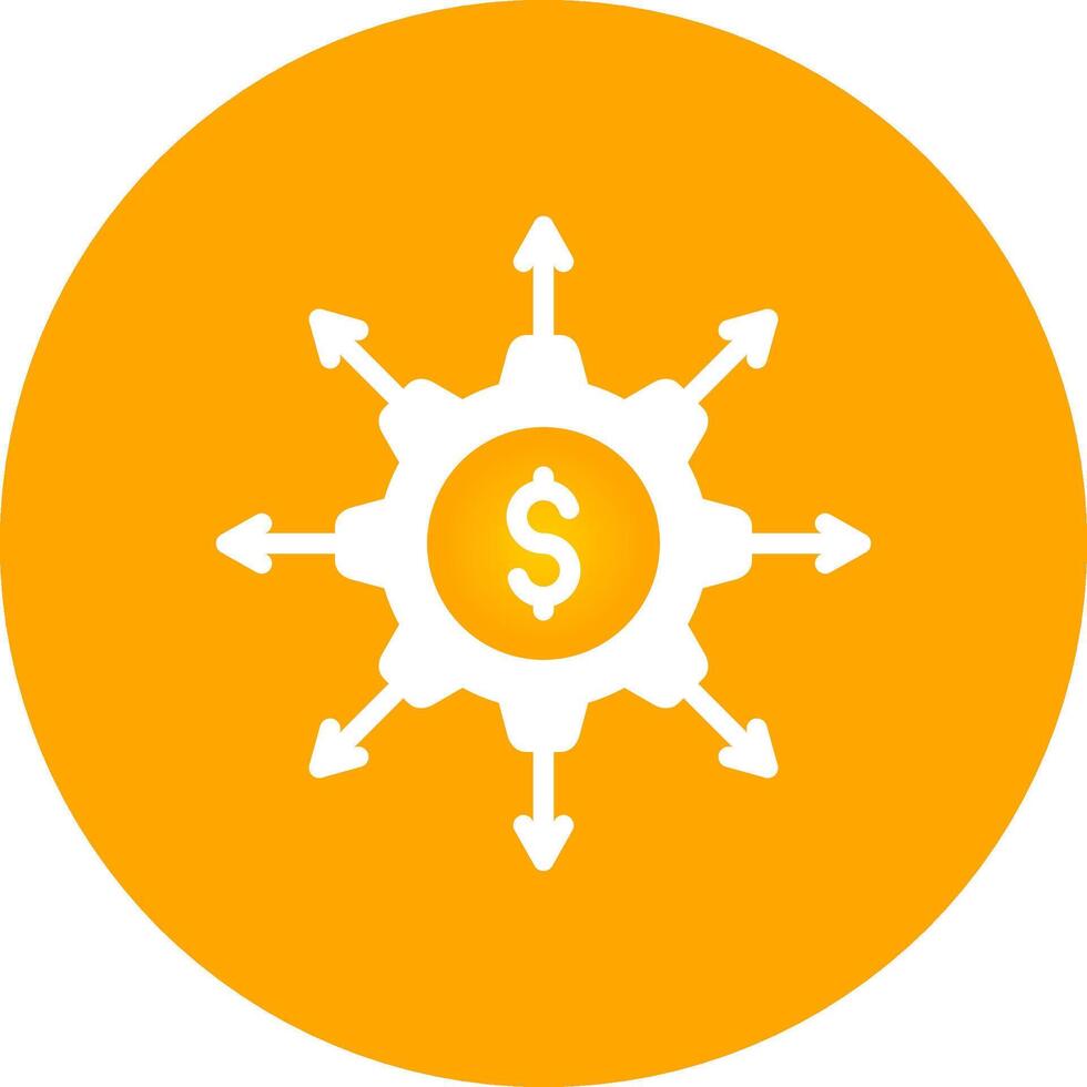 Crowdfunding Portal Creative Icon Design vector