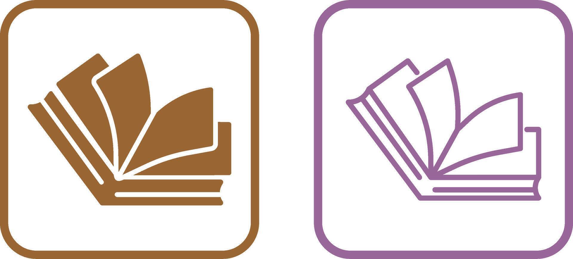 Open Book Vector Icon