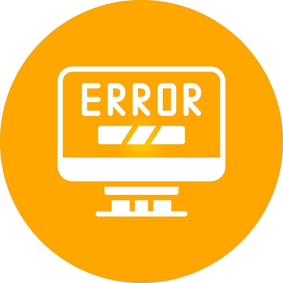 Error Creative Icon Design vector