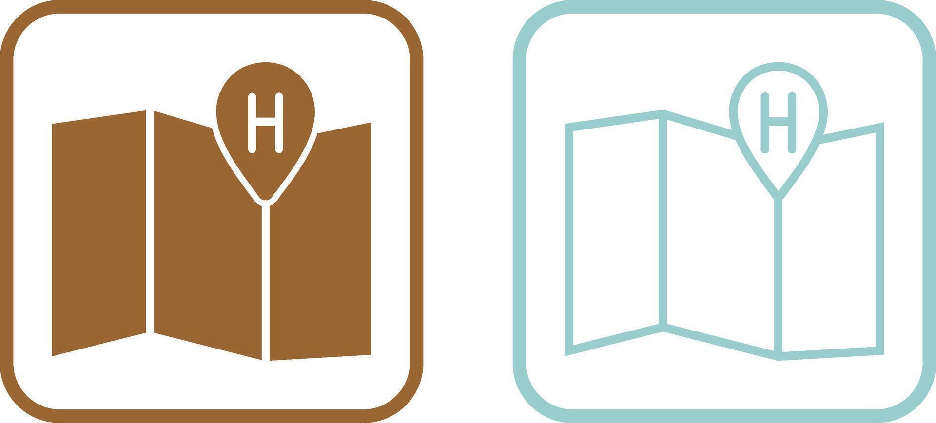 Hotel Location Vector Icon